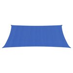 vidaXL Voile d'ombrage 160 g/m² rectangulaire bleu 4x6 m PEHD