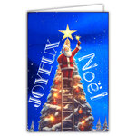 61-5834 Carte Joyeux Noël avec enveloppe blanche 12x17 5cm