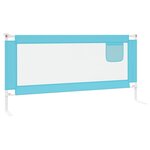 vidaXL Barrière de sécurité de lit d'enfant Bleu 190x25 cm Tissu