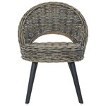 vidaXL Chaise de canapé rotin kubu noir
