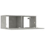 vidaXL Ensemble de meubles TV 7 Pièces Gris béton Bois d'ingénierie