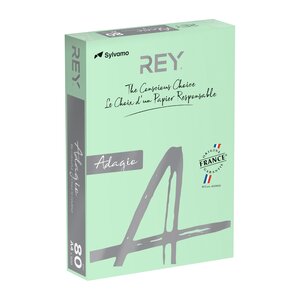 Ramette papier couleur rey adagio couleurs pastel a4 80 gr - 500 feuilles - vert