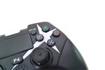 Ovegna p01: manette de jeux sans fil pour playstation 4 android et pc  gamepad  bluetooth  double vibration  batterie lithium rechargeable 1000mah  haut-parleur prise jack (noir)