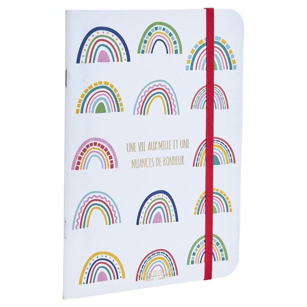 Carnet A5 Arcs-en-ciel - Draeger paris