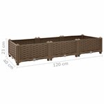 vidaXL Lit surélevé 120x40x23 cm Polypropylène