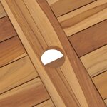 vidaXL Ensemble à manger de jardin 5 Pièces Bois de teck massif