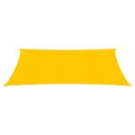 vidaXL Voile d'ombrage 160 g/m² Jaune 2x5 m PEHD