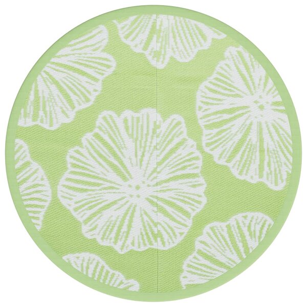 vidaXL Tapis d'extérieur vert Ø200 cm PP