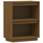vidaXL Armoire console Marron miel 60x34x75 cm Bois de pin solide