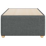vidaXL Cadre de lit Gris foncé 100 x 200 cm Tissu