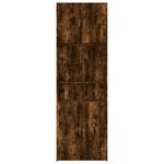 vidaXL Buffet haut chêne fumé 80x42 5x249 cm bois d'ingénierie