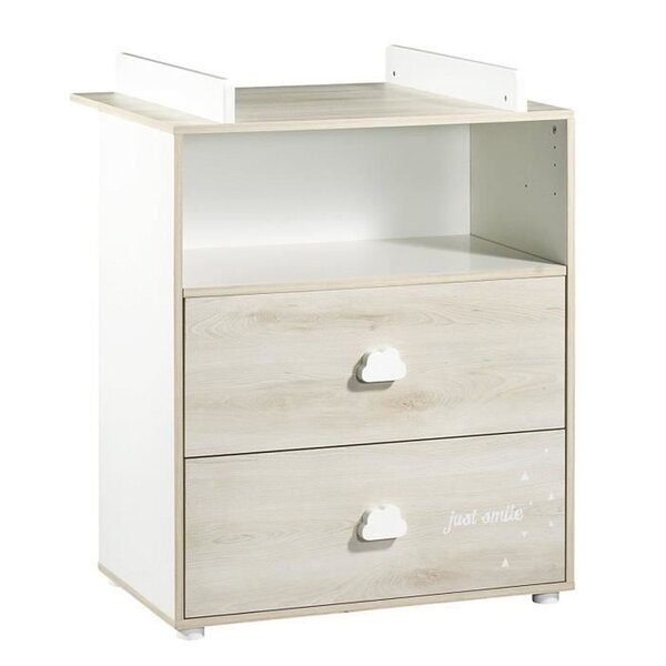 Commode à Langer Smile hêtre 2 tiroirs