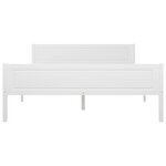 vidaXL Cadre de lit Bois de pin massif Blanc 160x200 cm