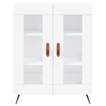 vidaXL Buffet haut Blanc 69 5x34x180 cm Bois d'ingénierie