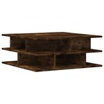 vidaXL Table basse chêne fumé 70x70x29 cm bois d'ingénierie