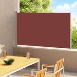 vidaXL Auvent latéral rétractable de patio 180x300 cm Marron