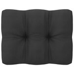 vidaXL Canapé d'angle de jardin coussins anthracite Bois de pin massif