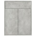 vidaXL Buffet Gris béton 60x30x75 cm Bois d'ingénierie