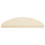 vidaXL Tapis d'escalier autocollants aspect sisal 15 Pièces 65x21x4 cm