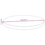 vidaXL Dessus de table Ø60x4 cm bambou