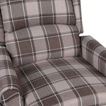 vidaXL Fauteuil inclinable de massage Beige Tissu