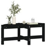 vidaXL Table basse Noir 87x48x35 cm Bois massif de pin