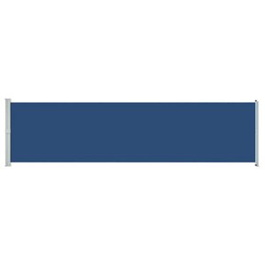 vidaXL Auvent latéral rétractable de patio 600x160 cm bleu