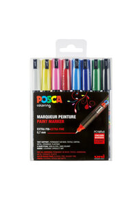 Marqueurs Posca PC1MR Pointe calibrée extra-fine Basic 8 pièces