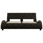 vidaXL Cadre de lit Gris Similicuir 160 x 200 cm