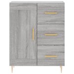 vidaXL Buffet haut Sonoma gris 69 5x34x180 cm Bois d'ingénierie