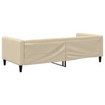vidaXL Lit de repos crème 90x200 cm tissu