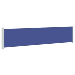 vidaXL Auvent latéral rétractable de patio 140x600 cm bleu