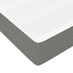 vidaXL Sommier à lattes de lit et matelas Gris foncé 90x190 cm Tissu