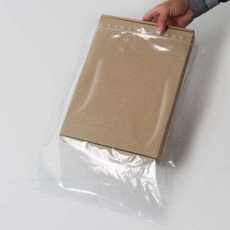 Lot de 1000 sachets plastiques à fermeture zip 350x450mm standard 50µ