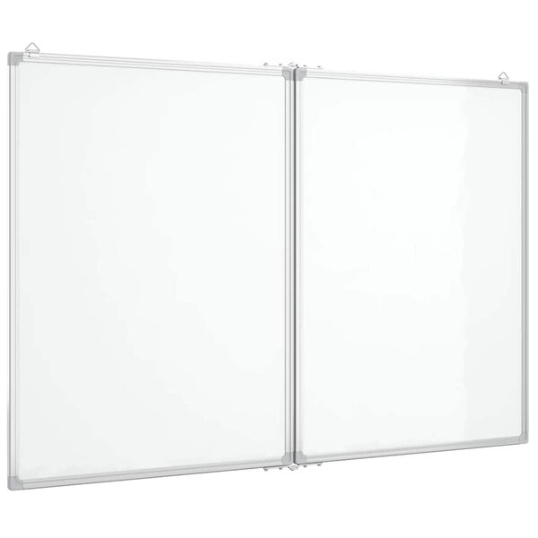 vidaXL Tableau blanc magnétique pliable 100x80x1 7 cm aluminium