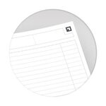 Notebook spiralé couverture rigide B5 160 Pages Ligné 6mm orange OXFORD