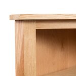 vidaXL Étagère d'angle 59x36x100 cm Bois de chêne massif