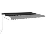 vidaXL Auvent automatique sur pied 500x300 cm Anthracite
