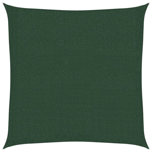 vidaXL Voile d'ombrage 160 g/m² Vert foncé 2x2 m PEHD