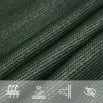 vidaXL Voile d'ombrage 160 g/m² Vert foncé 2 5x5 m PEHD
