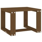 vidaXL Table d'appoint jardin marron miel 40x38x28 5cm bois massif pin