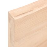vidaXL Étagère murale 160x60x(2-6) cm bois de chêne massif non traité