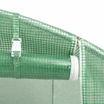 vidaXL Serre avec cadre en acier vert 60 m² 12x5x2 3 m