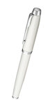 PARKER IM stylo roller, laque blanche, attributs chromés, Recharge noire pointe fine, en écrin