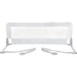 Barrière de lit large PHoeNIX - Pliable et portable - 110 x 45 5 cm - Blanche