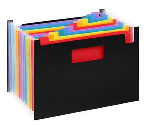 Trieur accordéon bureau 12 positions  - Format A4 - Rainbow Class