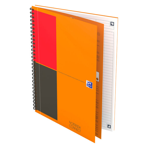 Cahier à spirales oxford notebook b5 17 6 x 25 cm – blanc ligné - 160 pages