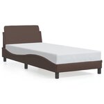 vidaXL Cadre de lit sans matelas marron 80x200 cm similicuir