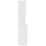 vidaXL Buffet ALTA blanc 77x35x165 cm bois massif de pin