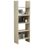 vidaXL Bibliothèque Chêne sonoma 60x35x180 cm Bois d’ingénierie